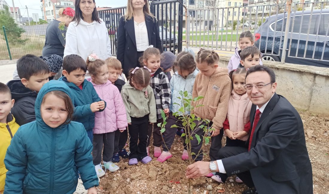 Bandırma’da anaokulu öğrencilerinden anlamlı ağaçlandırma Bandırma’da düzenlenen ağaçlandırma etkinliğinde minik öğrenciler, “Geleceğe nefes” diyerek fidan