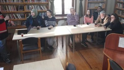 Bandırma Sosyal Hizmet Merkezi, kütüphane personeline kadına yönelik şiddetle mücadele