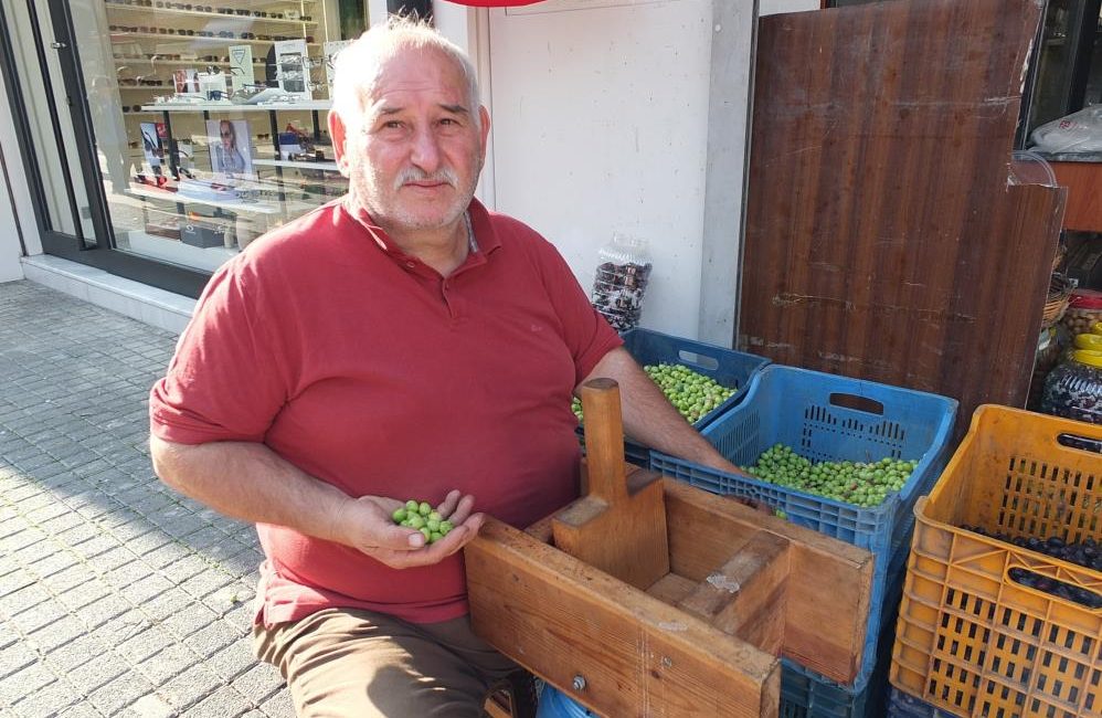 Türkiye’nin önemli zeytin üretim merkezlerinden Balıkesir’in Burhaniye ilçesinde, yeşil zeytin