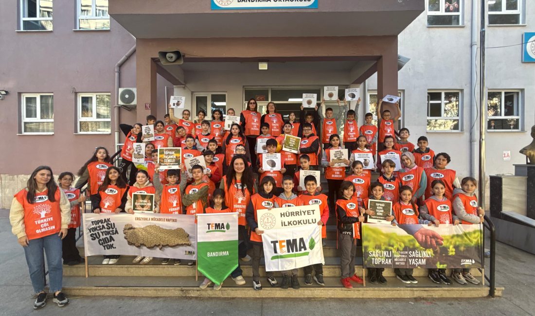 TEMA Vakfı Bandırma İlçe Sorumluluğu öncülüğünde düzenlenen etkinlikte 4. sınıf