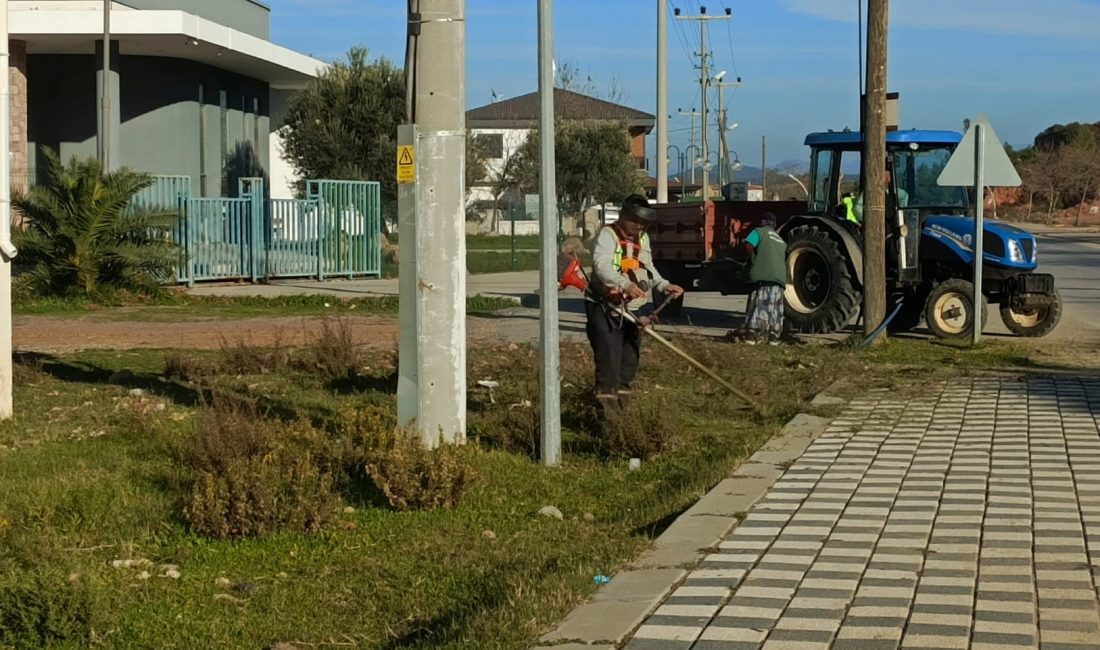 Ayvalık Belediyesi Park ve Bahçeler Müdürlüğü ekipleri, kentin dört bir