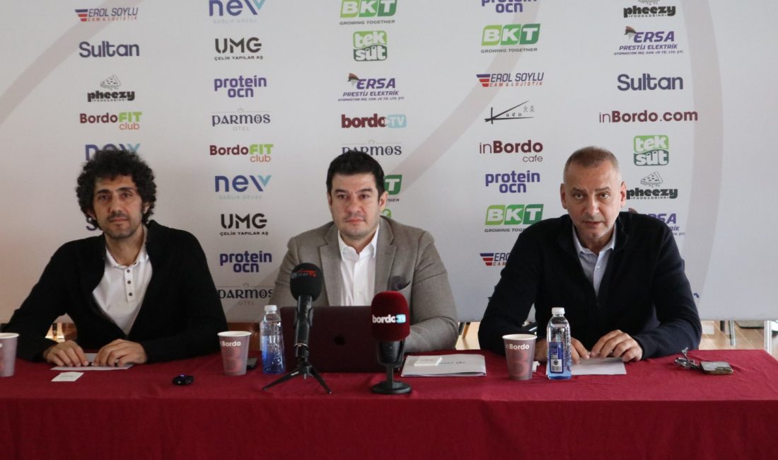 Bandırma’da Bordo Basketbol geleceği inşa ediyor Altyapı yatırımları, akademi çalışmaları ve sportif hedeflerin ele alındığı basın