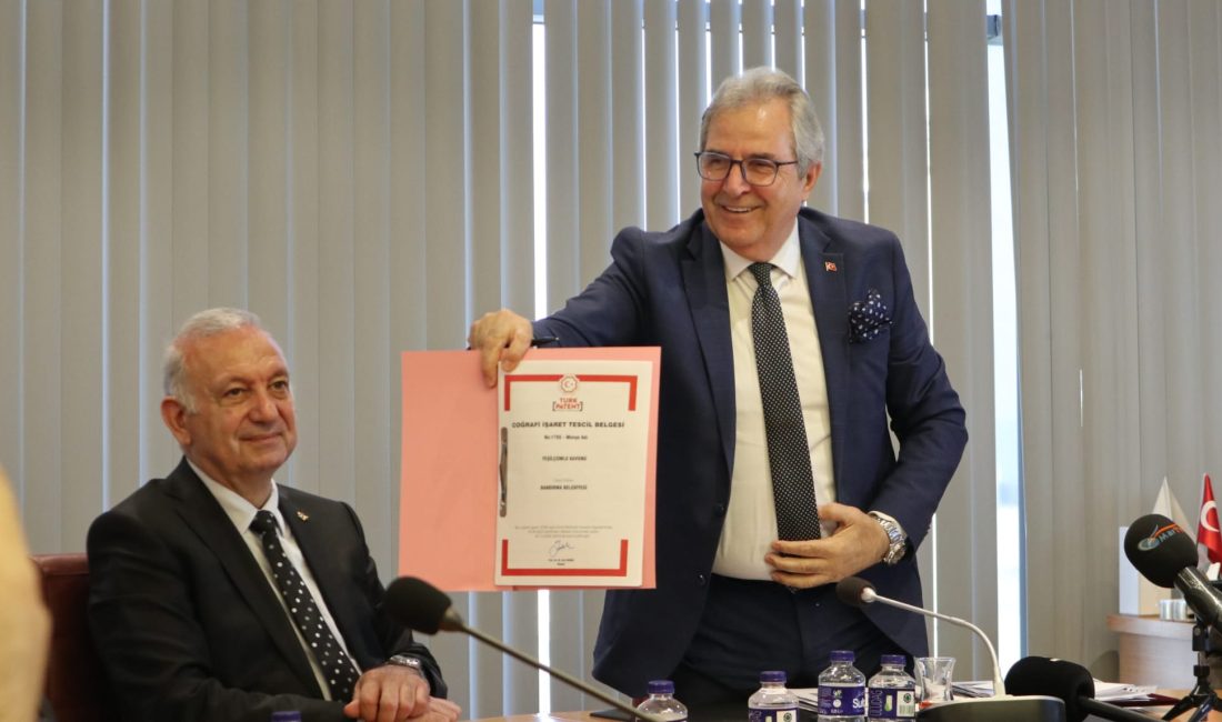 Bandırma’nın Yeşilçomlu Mahallesi’nde ata tohumuyla yetiştirilen Yeşilçomlu Kavunu, coğrafi işaret