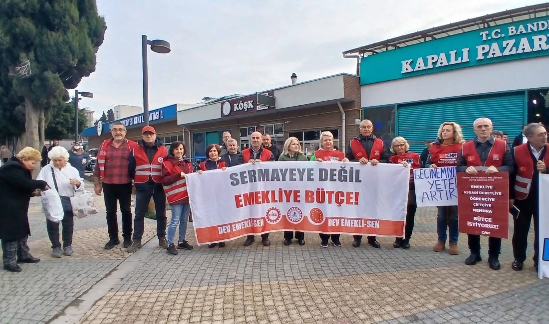 Bandırma Demokrasi Platformu’ndan Bütçe Tepkisi Bandırma Demokrasi Platformu, Kapalı Pazar Yeri önünde düzenlediği basın açıklamasında,