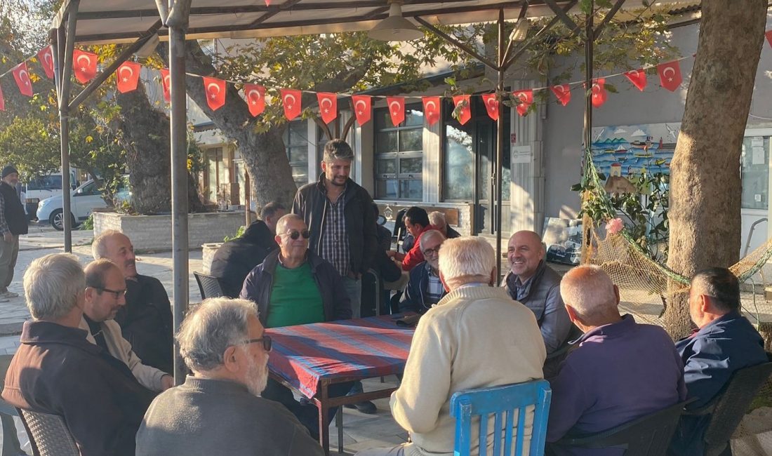 Marmara Adalar Belediye Başkanı Aydın Dinçer, Asmalı Mahallesi sakinleriyle bir
