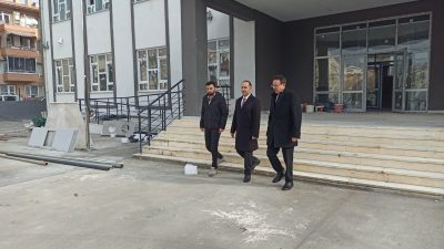 Bandırma Kaymakamı Engin Aksakal ile İlçe Milli Eğitim Müdürü Mutlu