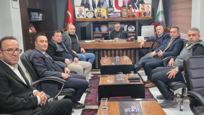 Manyas Belediye Başkanı Ahmet Duru, Balıkesir Büyükşehir Belediyesi yetkililerini belediyede