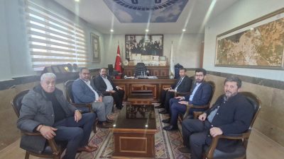 Balıkesir Diyanet-Sen Şube Başkanı Mehmet Akif Gerboğa ve beraberindeki heyet,