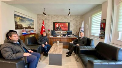 BANÜ Rektörü Prof. Dr. İsmail Boz, okul müdürü Mikail Şahin