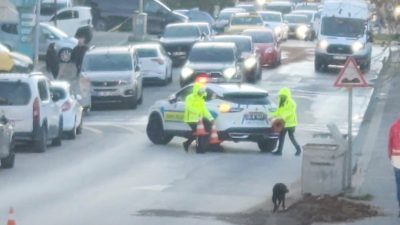Bandırma ‘da meydana gelen trafik kazasında hafriyat kamyonunun çarptığı kadın