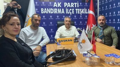 AK Parti Bandırma İlçe Başkanlığı, üç mahallede yürütülen çalışmaların ele