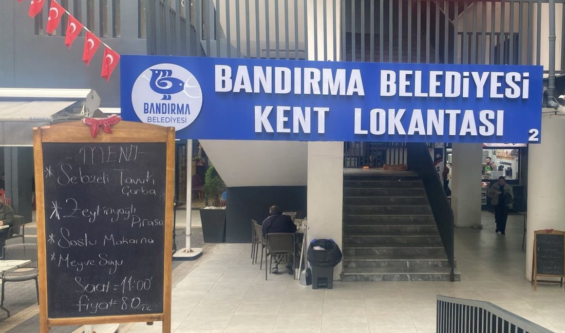 Kent Lokantalarına zam geldi: Yeni fiyat 80 lira Geçtiğimiz 2024 yılında açılışı yapılan Bandırma Belediyesine bağlı Kent Lokantalarında