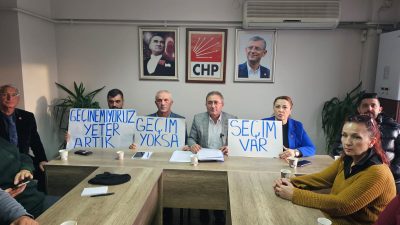 CHP Bandırma İlçe Örgütü’nün basın açıklamasında, emekli maaşları, asgari ücret