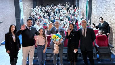 Bandırma Belediye Başkanı Dursun Mirza, Doğa Koleji’nde öğrencilerle bir araya