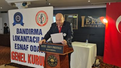 Bandırma Lokantacılar Esnaf Odası’nın 2026 yılı Olağan Genel Kurulu’nda mevcut