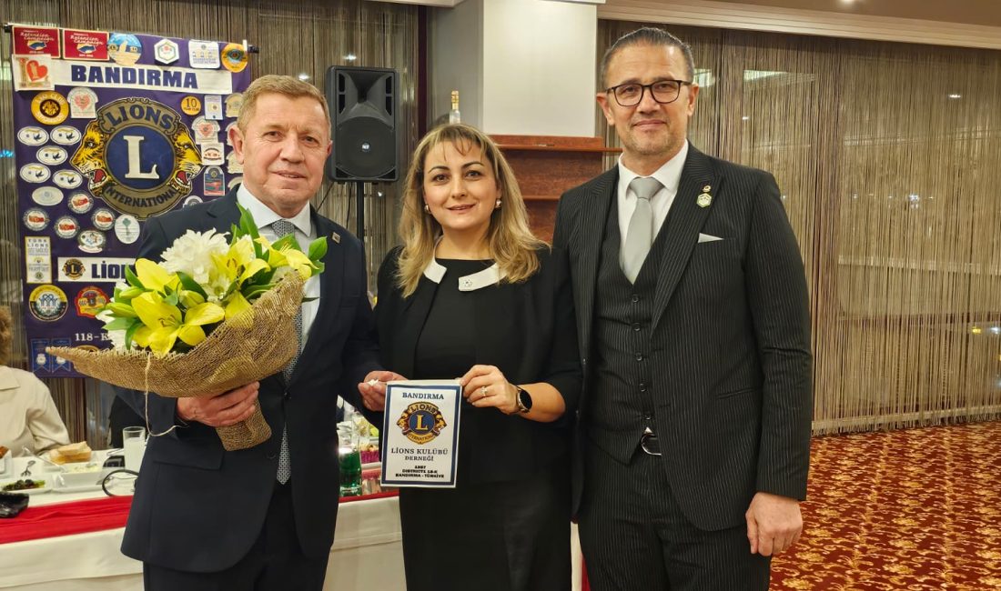 Bandırma’da öğrenciler için ortak adım Bandırma Lions Kulübü’nün aylık toplantısına konuk olan ADD Bandırma Şube