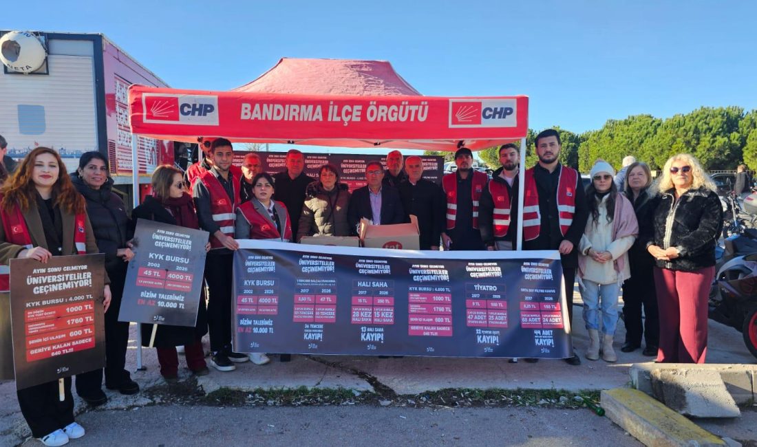CHP Bandırma gençliğinden üniversite öğrencilerine destek CHP Bandırma Gençlik Kolları ve CHP İlçe Örgütü, üniversite öğrencilerinin