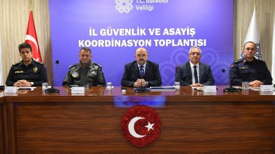 Balıkesir Valisi İsmail Ustaoğlu, 2025 yılı asayiş ve güvenlik verilerini