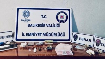 Gönen ilçesinde, yılbaşı denetimleri kapsamında uyuşturucu madde ticareti ve kullanımına