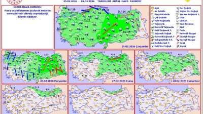 Meteoroloji 2. Bölge Müdürlüğü, 27 Şubat’tan itibaren bölge genelinde hissedilir
