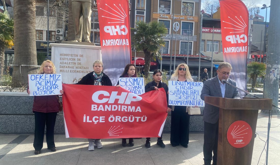 CHP Bandırma İlçe Örgütü tarafından 6 Şubat depremlerinin 3’üncü yıl