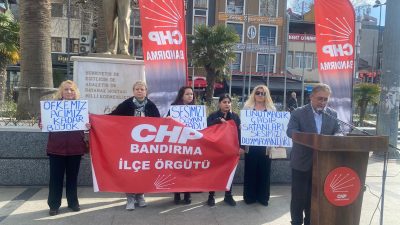 CHP Bandırma İlçe Örgütü tarafından 6 Şubat depremlerinin 3’üncü yıl