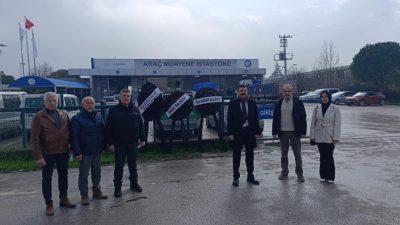 Ankara’da polis memuru Melih Okan Keskin’in TÜVTÜRK araç muayene istasyonunda