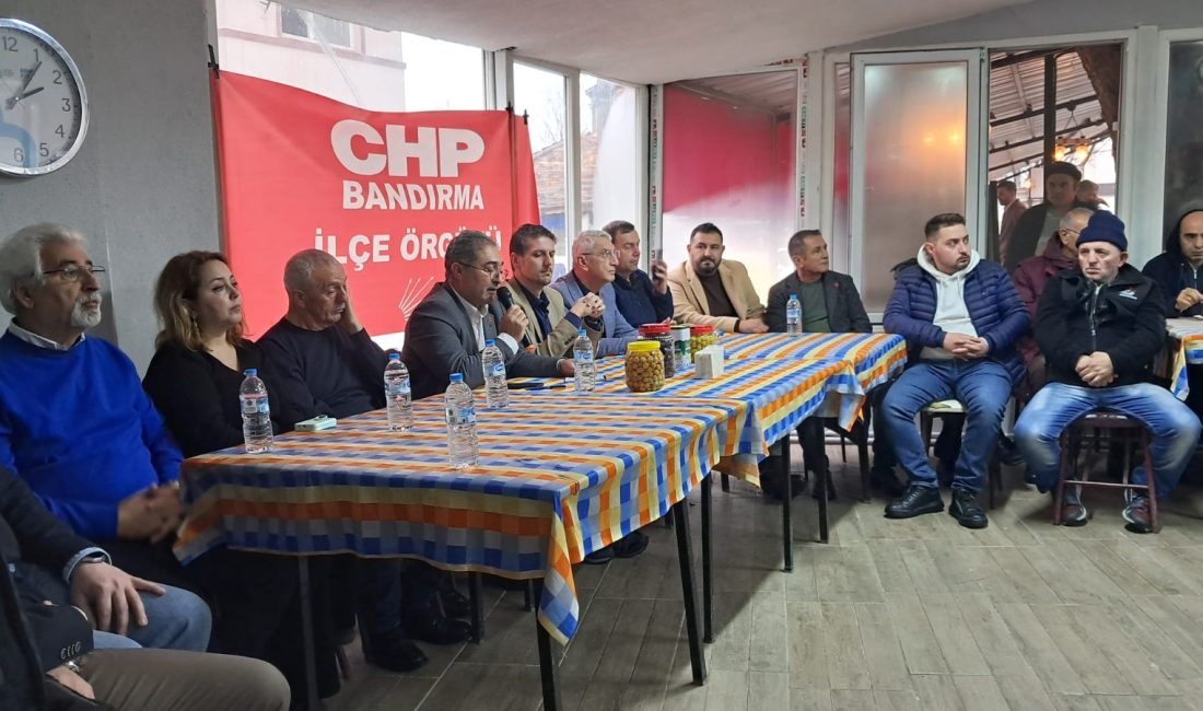 CHP Bandırma’dan Tarım Politikalarına Tepki CHP Bandırma İlçe Örgütü, Edincik Mahallesi’nde düzenlenen toplantının ardından yaptığı