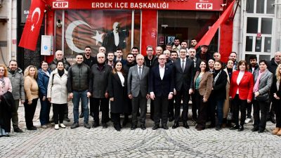 CHP Balıkesir Milletvekili Serkan Sarı ve Genel Başkan Yardımcısı Ensar