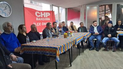 CHP Bandırma İlçe Örgütü, Edincik Mahallesi’nde düzenlenen toplantının ardından yaptığı