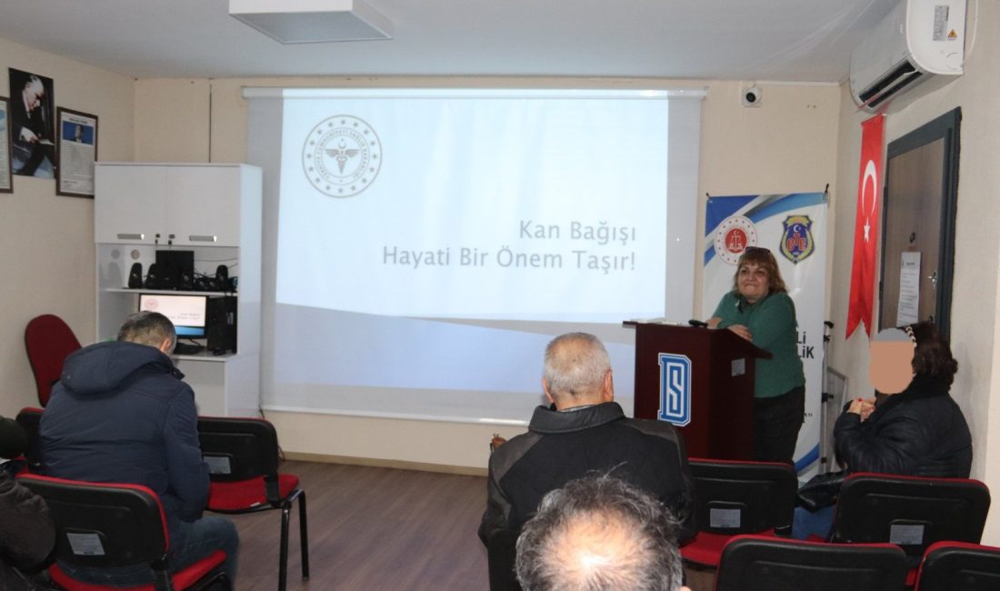 Bandırma Denetimli Serbestlik’te kan bağışının önemi anlatıldı Bandırma Denetimli Serbestlik Müdürlüğü’nde yükümlülere yönelik düzenlenen seminerde, kan bağışının