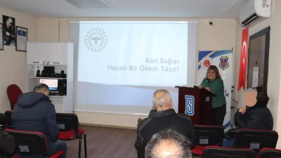 Bandırma Denetimli Serbestlik Müdürlüğü’nde yükümlülere yönelik düzenlenen seminerde, kan bağışının