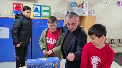 Manyas Belediye Başkanı Ahmet Duru, özel öğrenciler için düzenlenen buluşmada