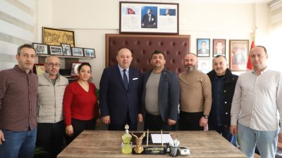 Gönen Belediye Başkanı İbrahim Palaz, üç meslek odasını ziyaret ederek