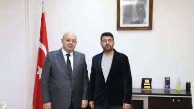 Gönen Belediye Başkanı İbrahim Palaz, Gönen Meslek Yüksekokulu Müdürü Doç.