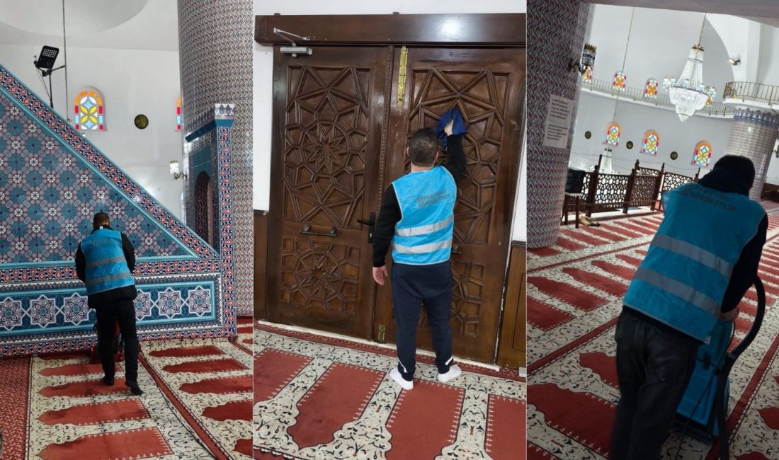 Bandırma’da camilere kapsamlı Ramazan temizliği Ramazan ayının başlamasıyla birlikte Bandırma’da camilerde temizlik çalışmaları yoğunlaştı. Denetimli
