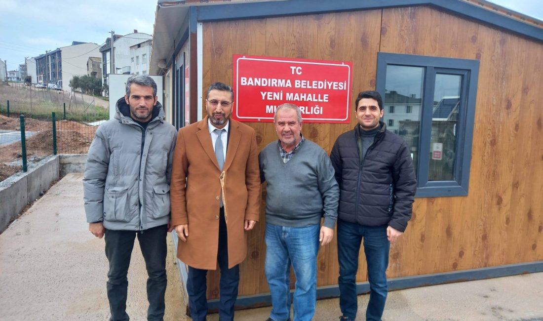 Pehlivan Umre ziyareti sonrası mahalle hizmetlerini görüştü Bandırma İlçe Müftüsü Dr. Abdulhamid Pehlivan, umre dönüşü Yeni Mahalle