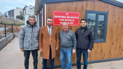 Bandırma İlçe Müftüsü Dr. Abdulhamid Pehlivan, umre dönüşü Yeni Mahalle