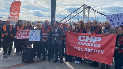 CHP Bandırma İlçe Örgütü, otoyol ve köprülerin özelleştirme kapsamında satışına