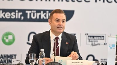 UCLG-MEWA Çevre Komitesi Başkanlık Divanı ve Komite Toplantısı’nda konuşan Balıkesir