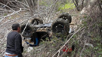 Altınoluk Mahallesi’nde meydana gelen ATV kazasında 2 kişi yaralandı. Edinilen