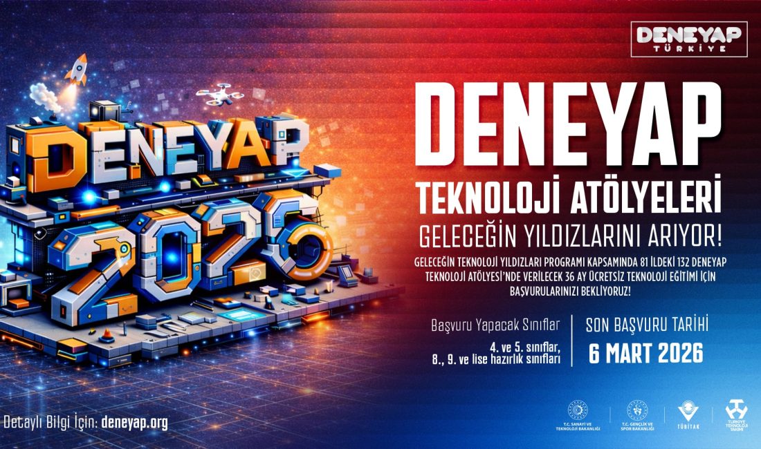 DENEYAP Teknoloji Atölyeleri için başvurular başladı Balıkesir Sanayi ve Teknoloji İl Müdürü Mehmet Şafak, teknolojiye ilgi