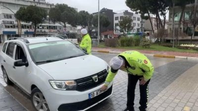Gönende trafik güvenliğinin sağlanması amacıyla ekipler tarafından gerçekleştirilen denetimler çerçevesinde