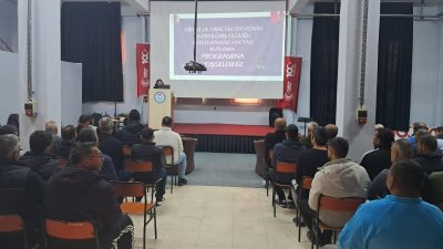 Bandırma Açık Ceza ve Tutukevi’nde düzenlenen programda, kütüphane kullanımına ilişkin