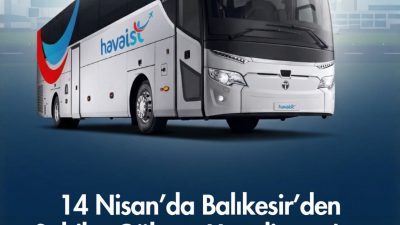 Bandırma’da BTT Bus’ın hizmetinin sona erdiği hatlarda, Havaist 14 Nisan