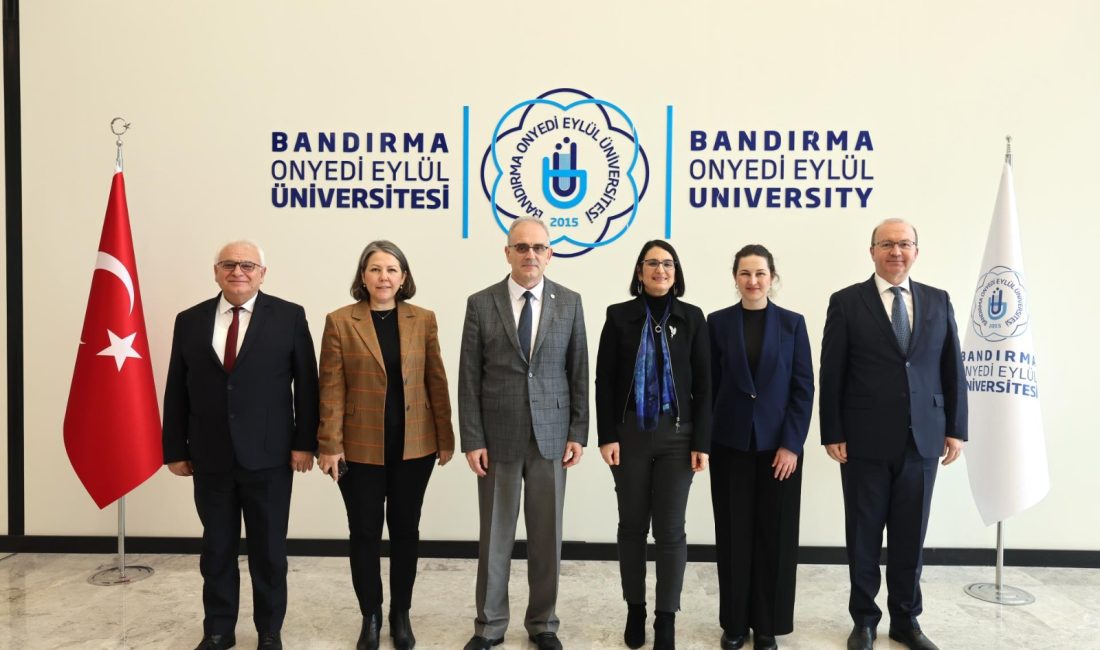Bandırma’da akademik iş birliği buluşması İstanbul Galata Üniversitesi Rektörü Prof. Dr. Şeyma Aydınoğlu’nun ziyaretiyle iki