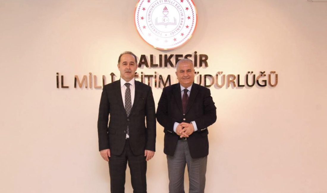 Bandırma’nın eğitim projeleri masaya yatırıldı Bandırma Kaymakamı Engin Aksakal’ın İl Milli Eğitim Müdürü Selahattin Kal’a