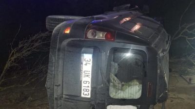 Balya ile Gönen ilçelerini birbirine bağlayan kara yolunda meydana gelen