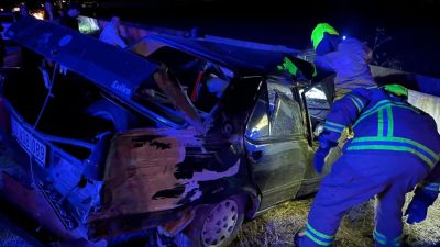 Gönen’de gece saatlerinde meydana gelen tek taraflı trafik kazasında yaralanan