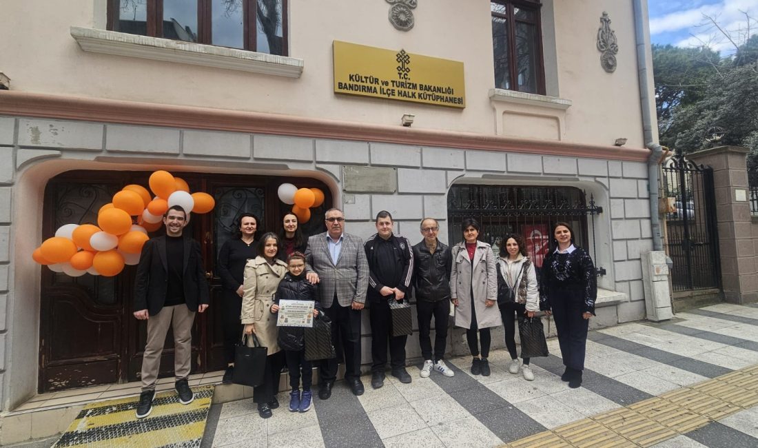 62’nci Kütüphane Haftası kapsamında Bandırma’da, kütüphaneyi düzenli kullanan ve en